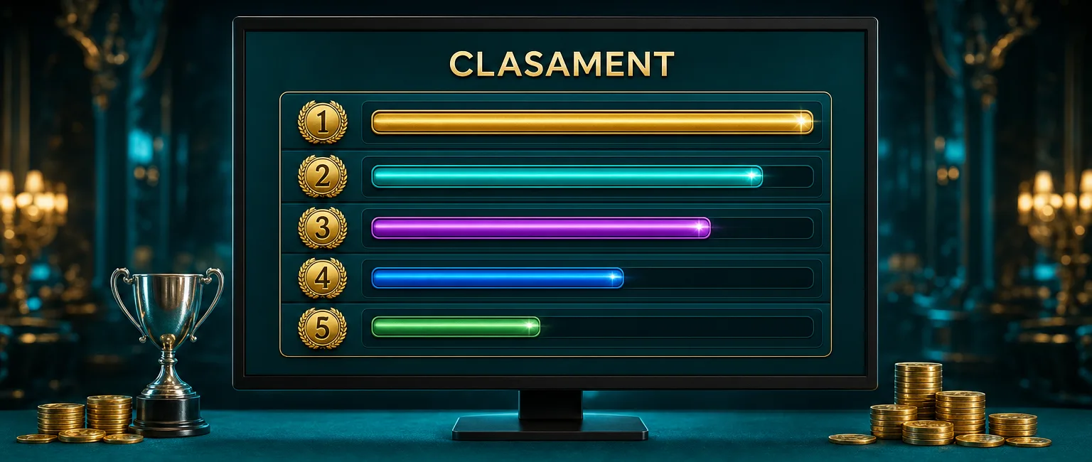 Clasamentul unui turneu de sloturi 22Bet cu primele locuri