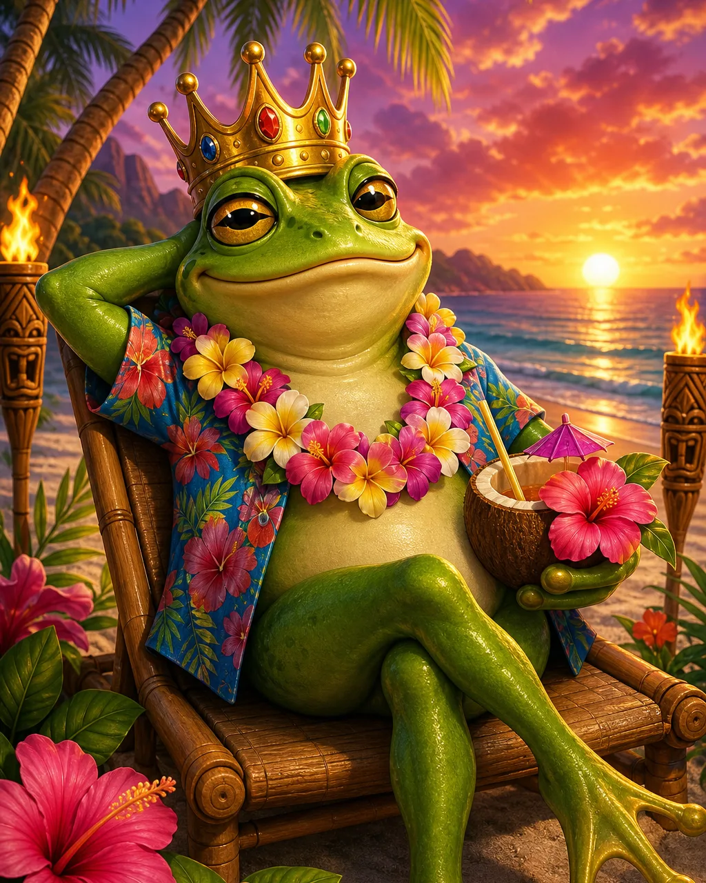 Coperta slotului Aloha King Elvis cu plajă și ukulele